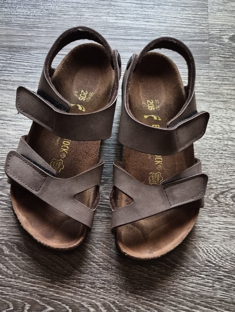 Birkenstock Kids Brown Double-Strap Adjustable Sandals